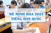 Đề minh họa môn Tiếng Hàn 2025 thi tốt nghiệp THPT